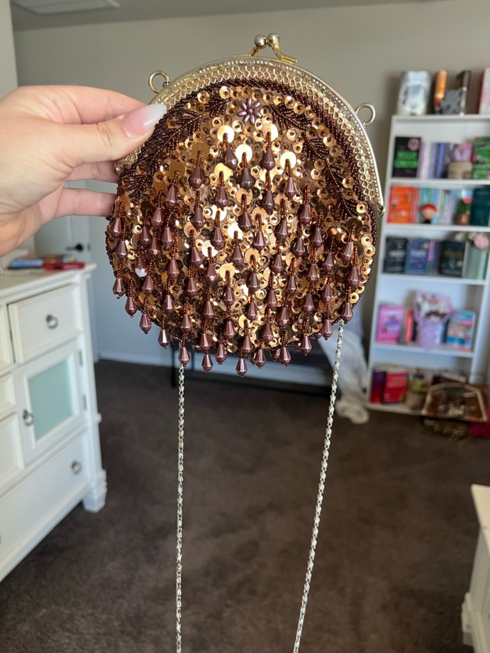 Vintage kisslock purses with beaded/ sequined embellishments
